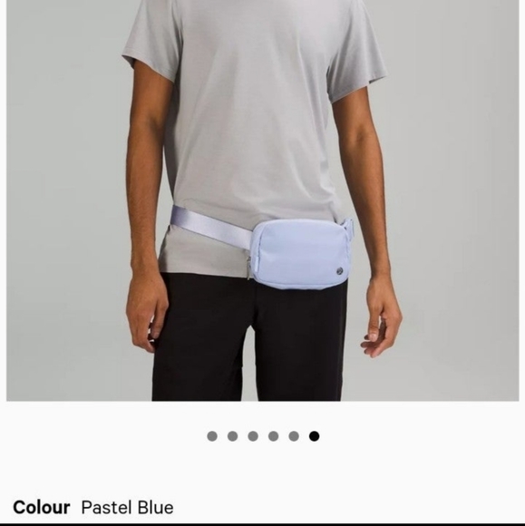 NEW LULULEMON EVERYWHERE BELT BAG 1L EBB PASTEL BLUE - Picture 11 of 12